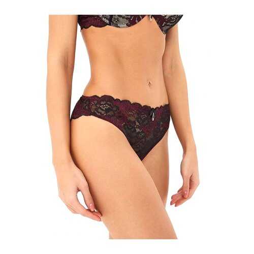 Трусы женские LUCE DEL SOLE 3021LS бордовые/черные 46 в Wildberries